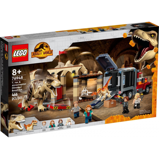 LEGO JURASSIC WORLD L’évasion du T. rex et de l’Atrociraptor 2022